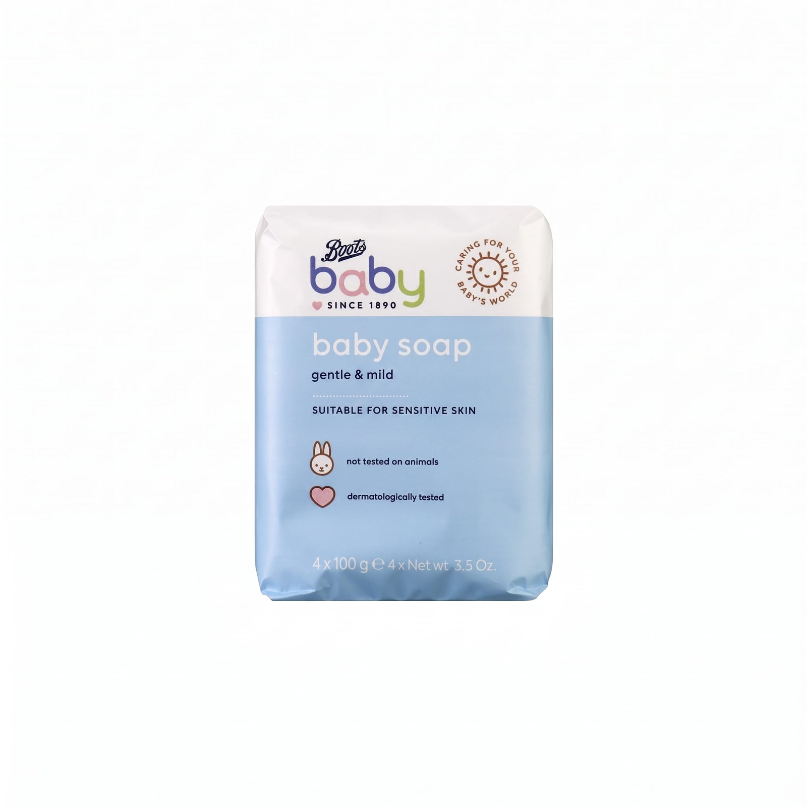 BOOTS Gentle & Mild Baby Soap 4×100 G