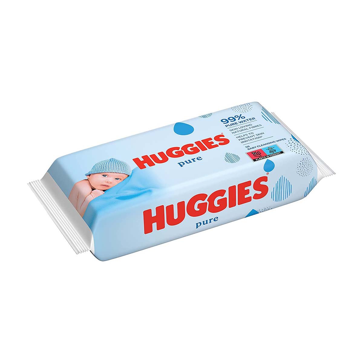 HUGGIES Pure Baby Wipes 56 Wipes