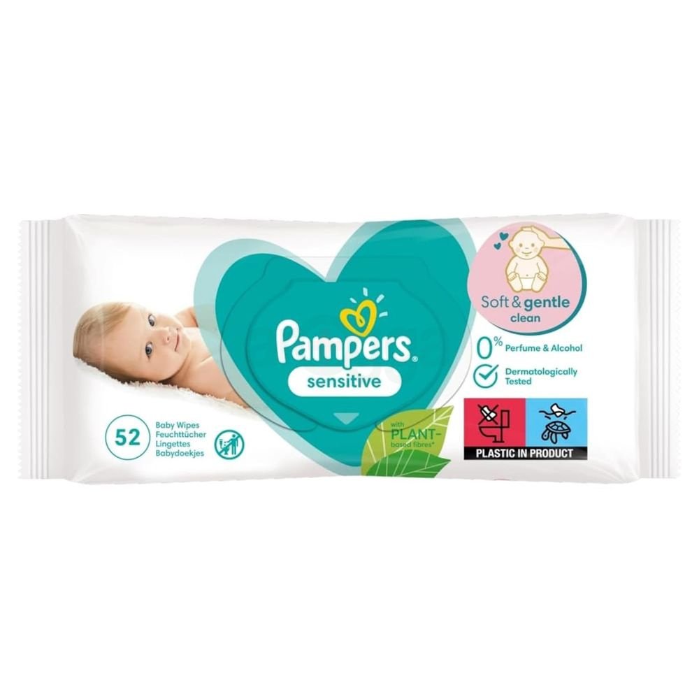 PAMPERS Sensitive Skin Baby Wipes 52 Wipes
