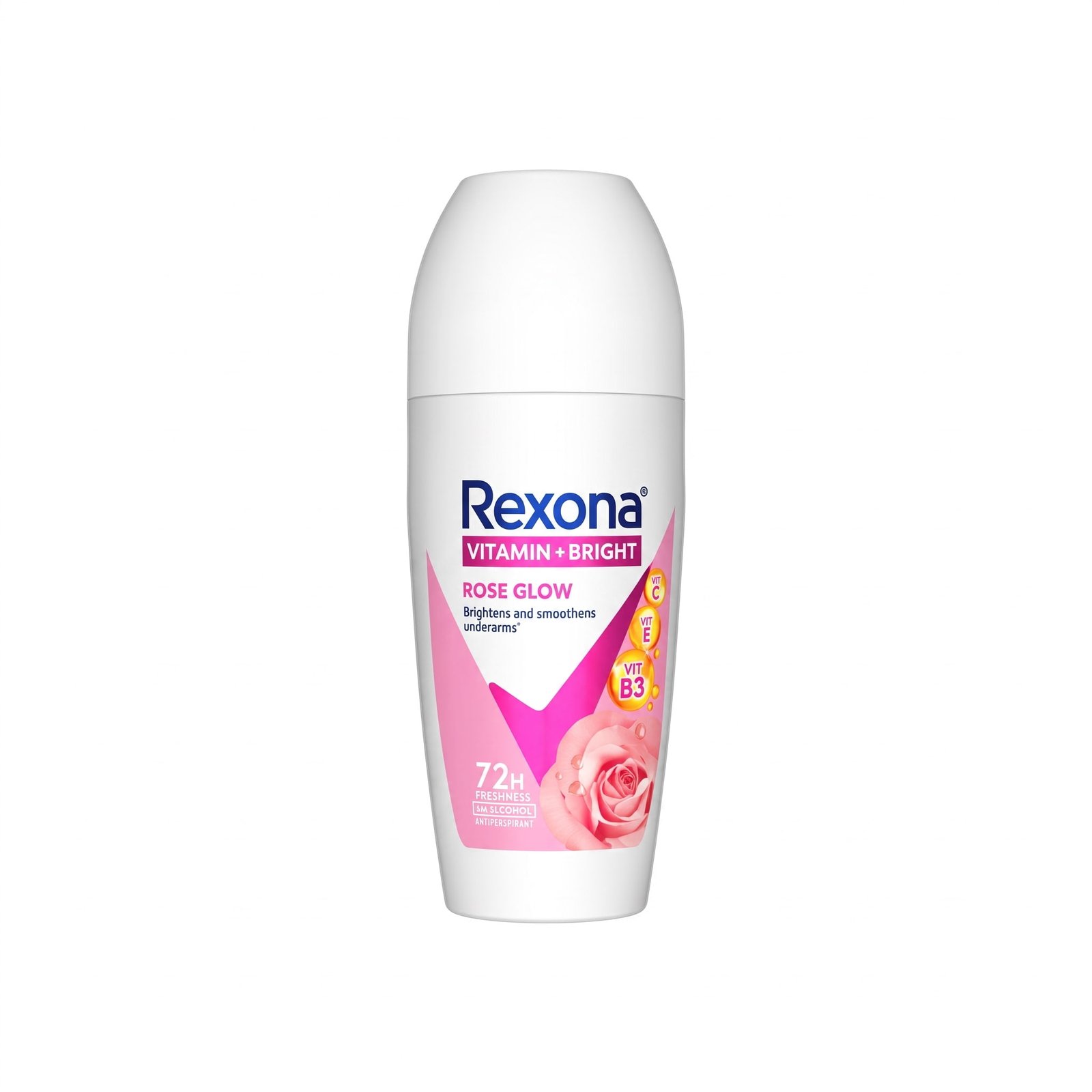 REXONA Vitamin + Bright Rose Glow Anti Perspirant Deodorant 72H