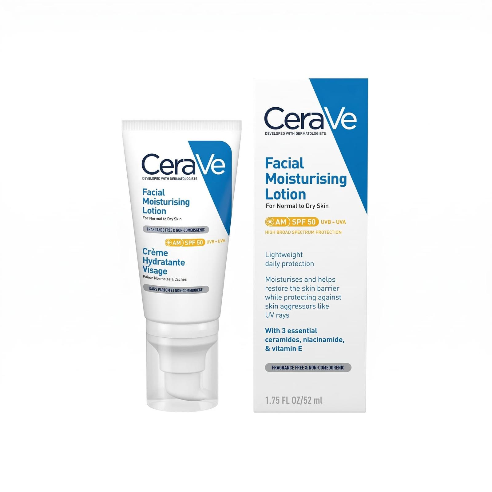 CeraVe SPF 50 Facial Moisturising Lotion