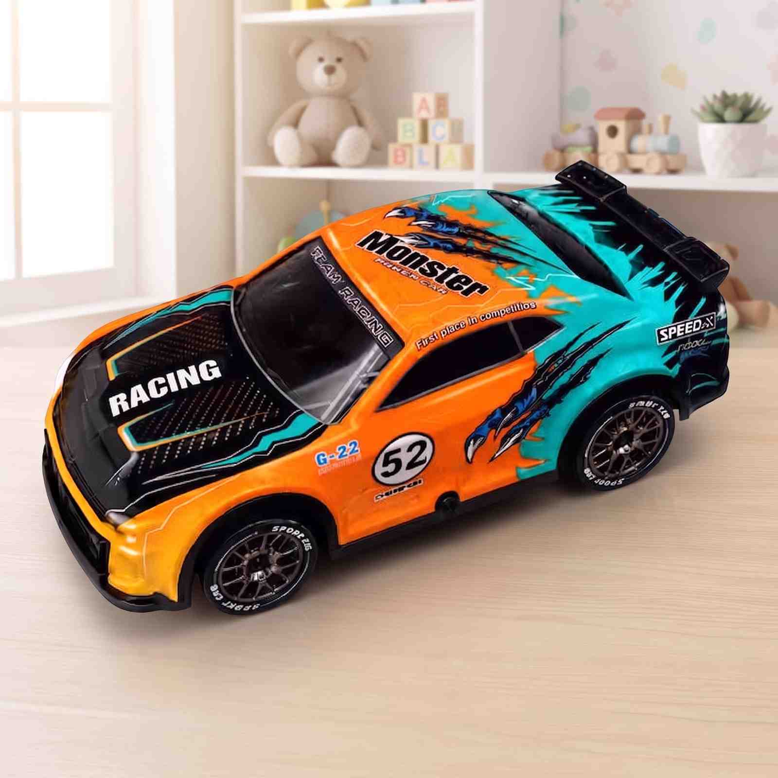 High-Speed 4WD RC Drift Car with LED Lights