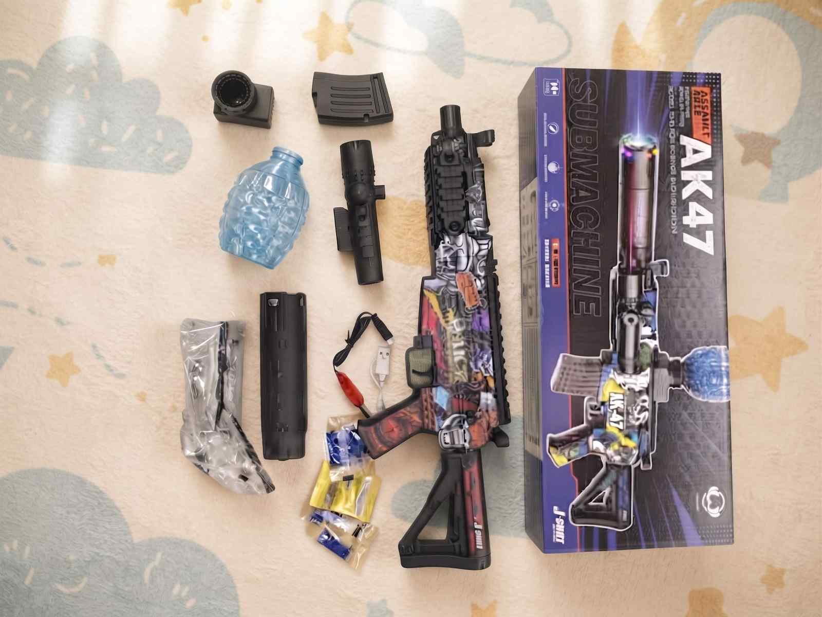 AK47 Gel Blaster Toy With Light Effect