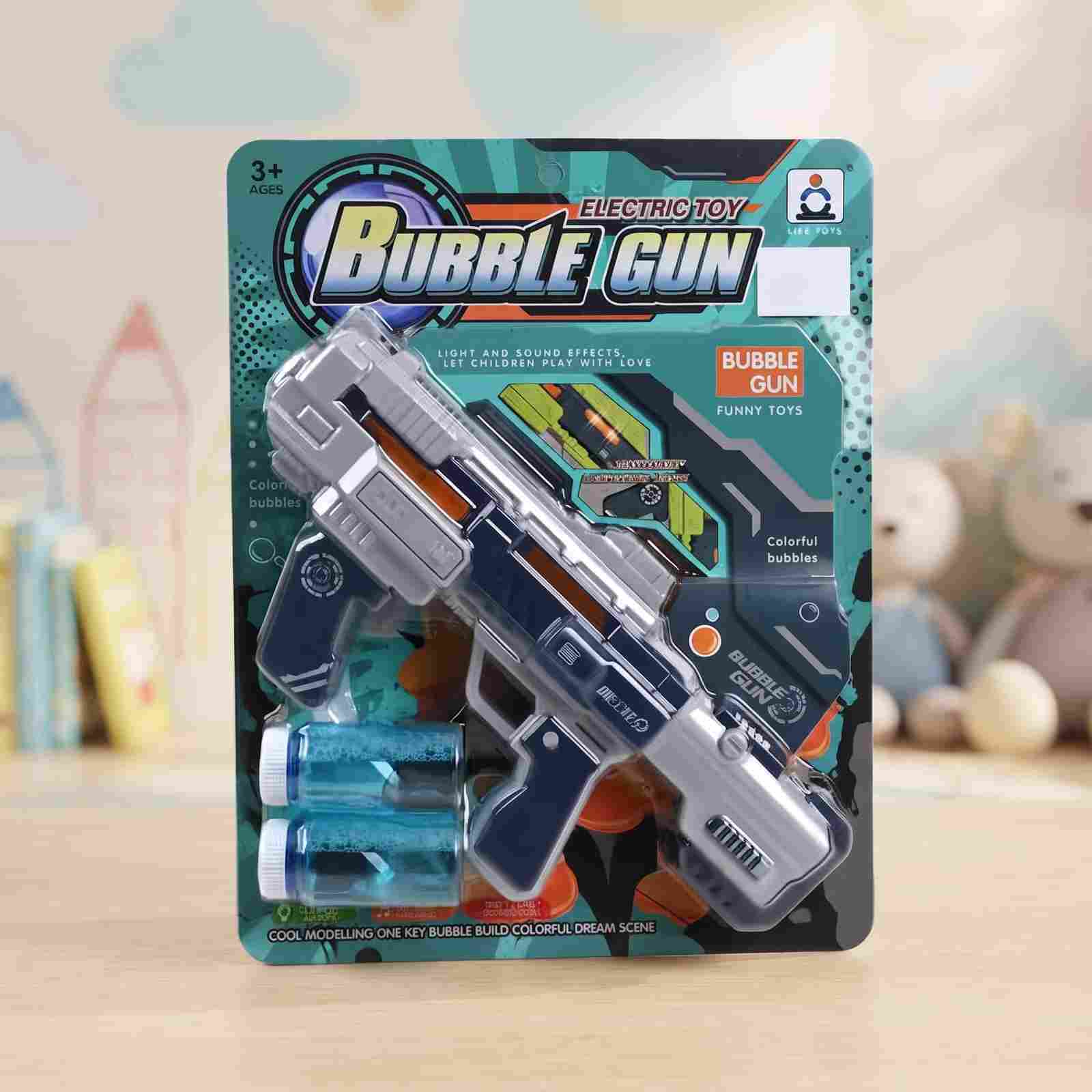 Electric Bubble Gun with Lights & Sound