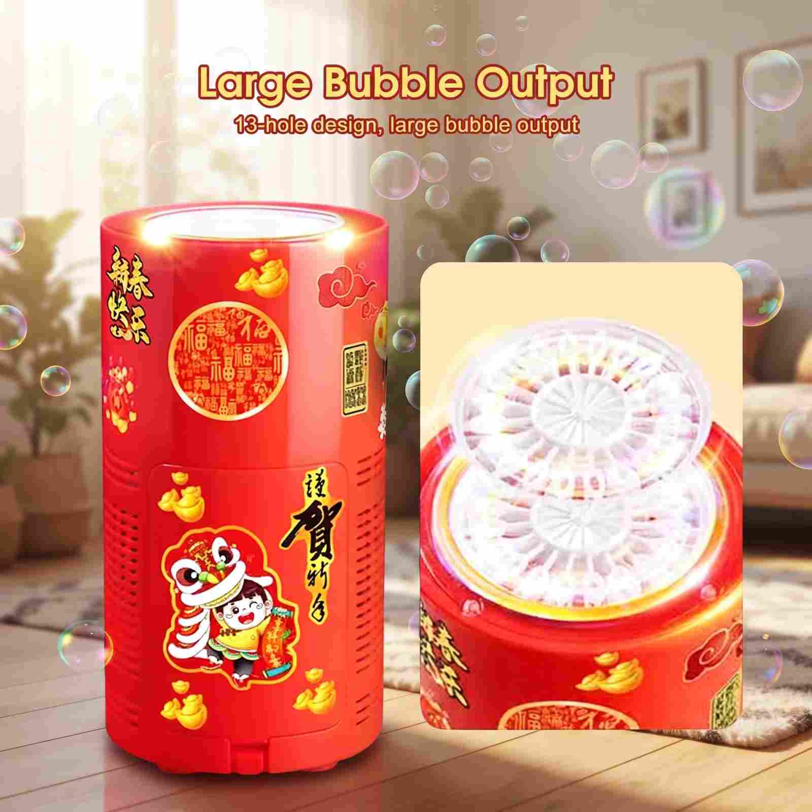 Rechargeable Stand Bubble Maker with LED Lights