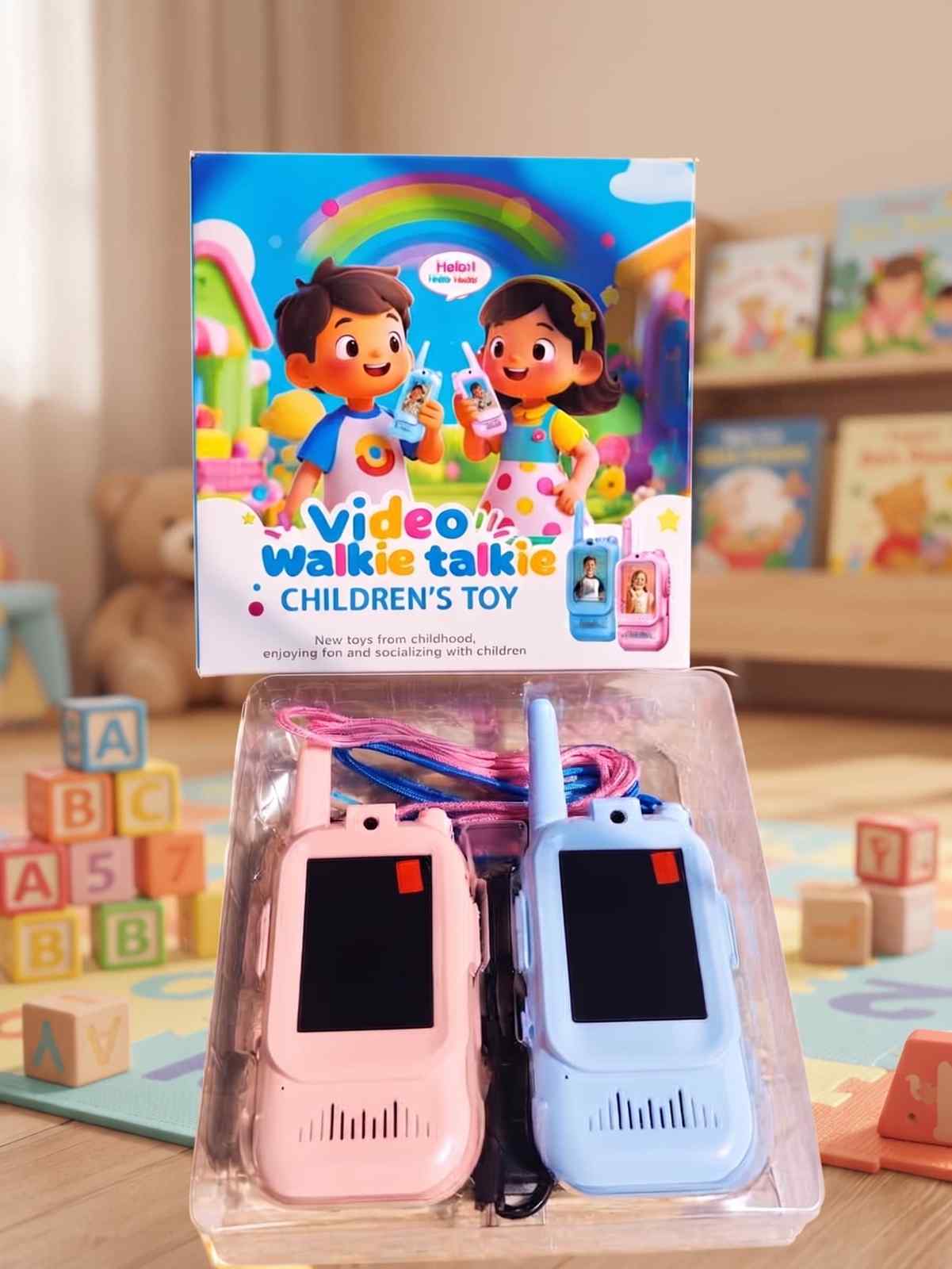 Kids Video Call Walkie Talkie - Smart Voice & Video Communication Toy