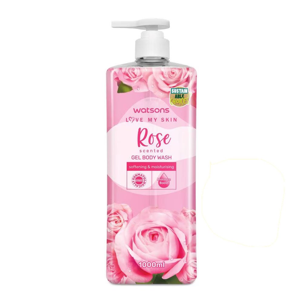 Watsons Rose Scented Gel Body Wash 1000ml